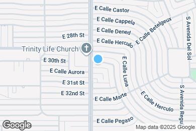 Map image of the property - 6310 E Calle Mercurio