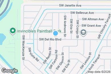 Map image of the property - 2001 SW Del Rio Blvd