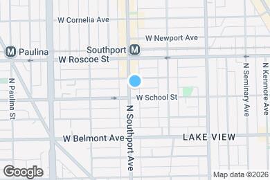 Map image of the property - 3313 N Southport Ave
