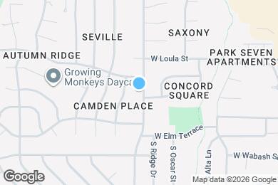 Map image of the property - 209 S Montclaire Dr