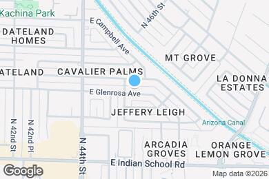 Map image of the property - 4528 E Glenrosa Ave
