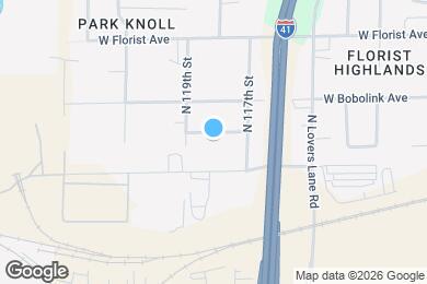 Map image of the property - 11813 W Flagg Ave