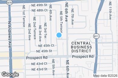 Map image of the property - 651 NE 46th St