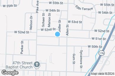 Map image of the property - 800 W 51st St