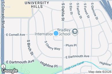 Map image of the property - 3068 S Dexter Way