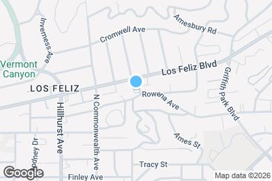 Map image of the property - 3494 Rowena Ave