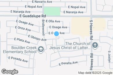 Map image of the property - 8140 E Obispo Ave