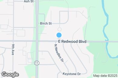 Map image of the property - 1420 E Redwood Blvd