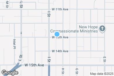 Map image of the property - 854 W 13th Ave