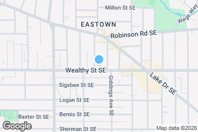 Map image of the property - 1333 Wealthy St SE