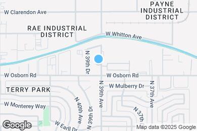 Map image of the property - 3418 N 39th Ave