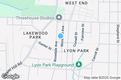 Map image of the property - 1032 Moreland Ave