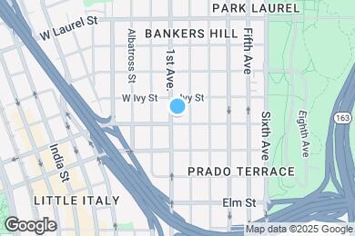 Map image of the property - 2121 1st Ave