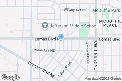 Map image of the property - 631 Lafayette Dr NE