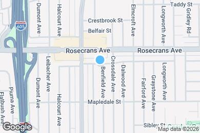 Map image of the property - 14403 Benfield Ave