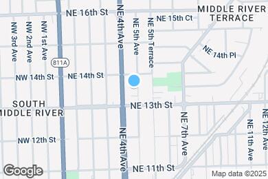 Map image of the property - 1323 NE 5th Ave