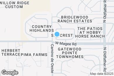 Map image of the property - 4556 W Rose Mist Way
