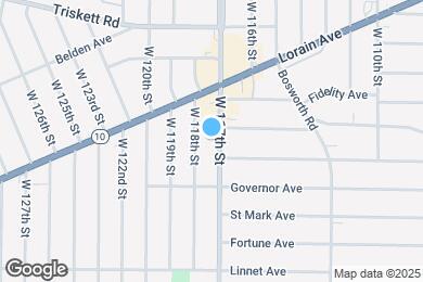Map image of the property - 3396 W 117th St