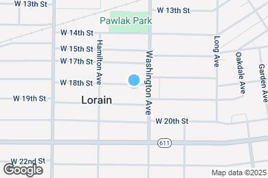 Map image of the property - 1017 W 18th St