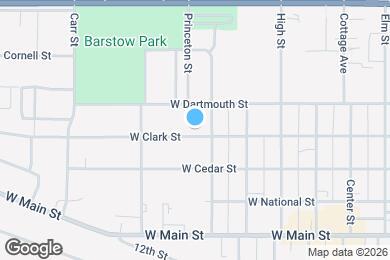 Map image of the property - 411 W Clark St