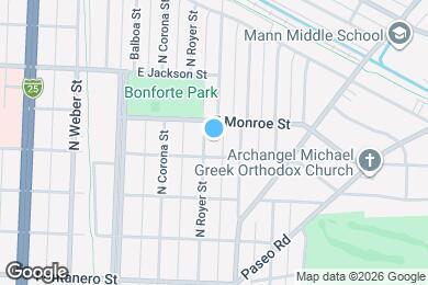 Map image of the property - 2205 N Royer St