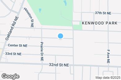 Map image of the property - 1041 34th St NE