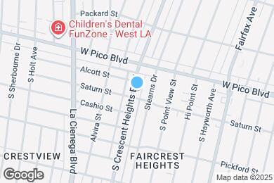 Map image of the property - 1450 1/2 Crescent Heights Blvd