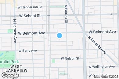 Map image of the property - 1722 W Fletcher St