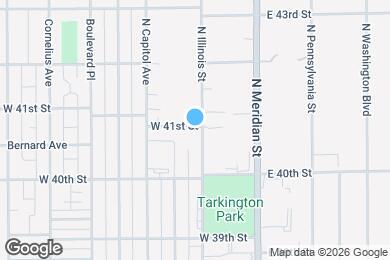 Map image of the property - 4058 N Illinois St