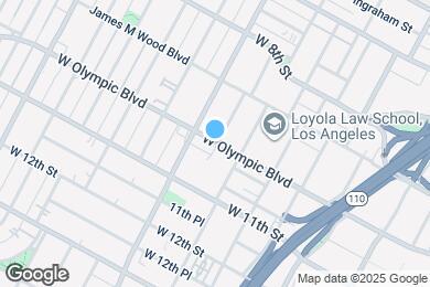 Map image of the property - 1402 W Olympic Blvd