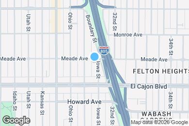 Map image of the property - 4384 Iowa St