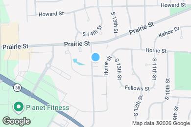 Map image of the property - 1338 S 14th St