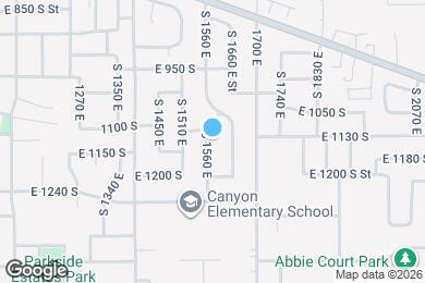 Map image of the property - 1127 S 1560 E
