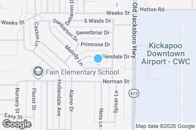 Map image of the property - 1528 Melody Ln