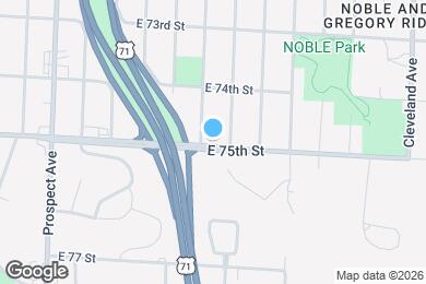 Map image of the property - 3106 E 75th St