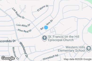 Map image of the property - 6264 Escondido Dr