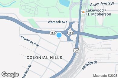 Map image of the property - 2109 Newnan St