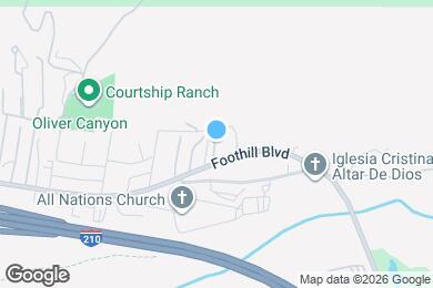 Map image of the property - 9859 Foothill Blvd