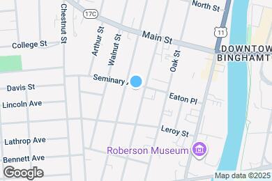 Map image of the property - 13 Seminary Ave