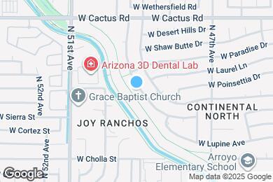 Map image of the property - 11628 N 49th Dr