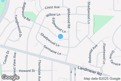 Map image of the property - 539 Ridgewood Rd