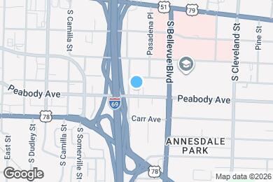 Map image of the property - 1162 Peabody Ave