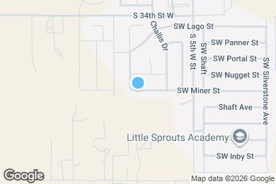 Map image of the property - 1725 SW Miner St