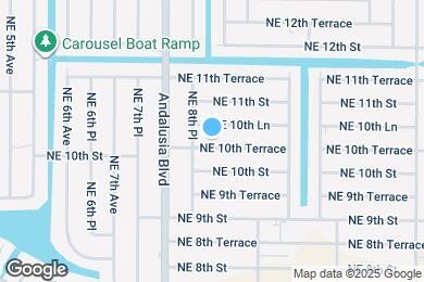 Map image of the property - 825 NE 10th Terrace