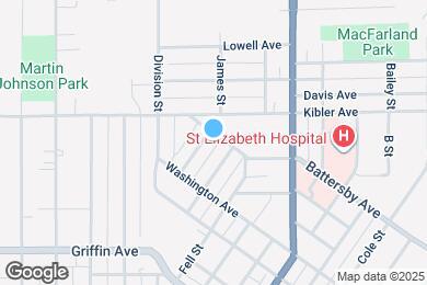 Map image of the property - 1854 Hillcrest Ave