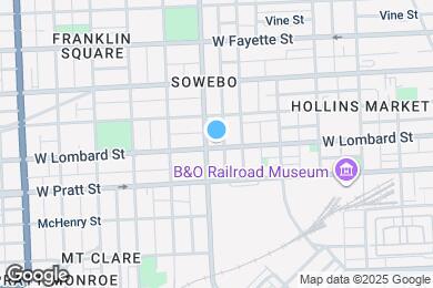 Map image of the property - 1230 W Lombard St