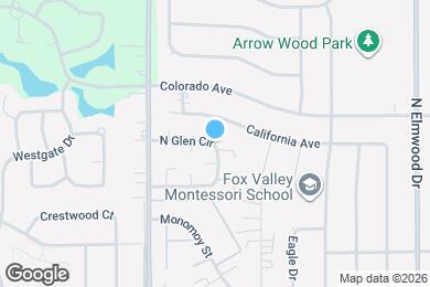 Map image of the property - 1341 N Glen Cir