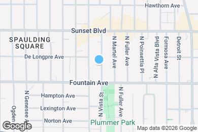 Map image of the property - 1339 N Vista St