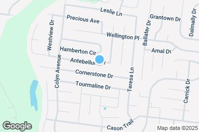 Map image of the property - 1621 Antebellum Dr