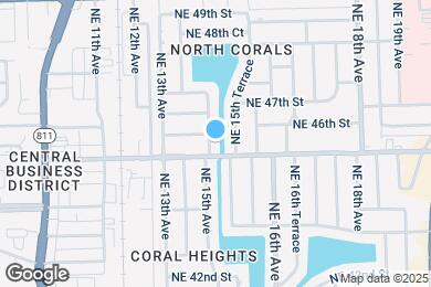 Map image of the property - 4510 NE 15th Ave